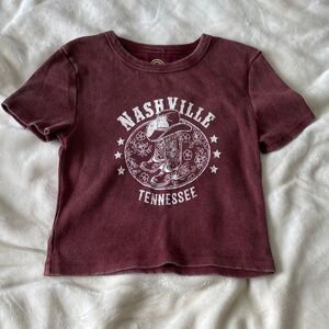 Maroon Nashville Graphic Tee